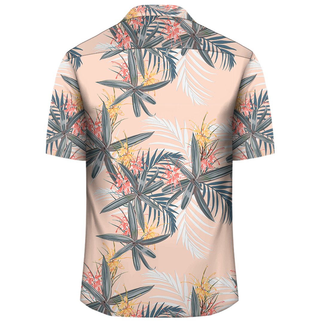 Tropical Pattern Pink Hawaiian Shirt - Polynesian Pride