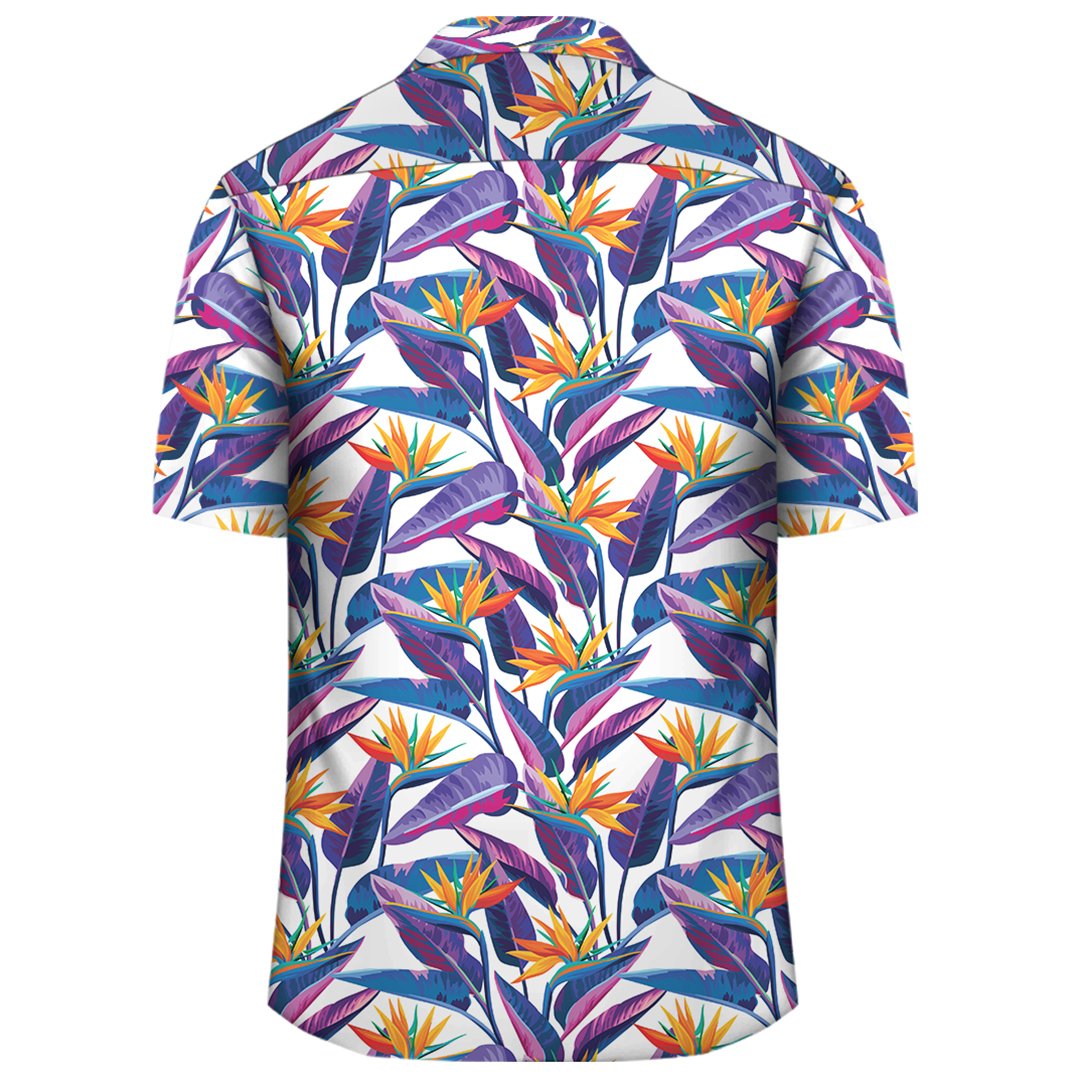 Tropical Strelitzia Hawaiian Shirt - Polynesian Pride