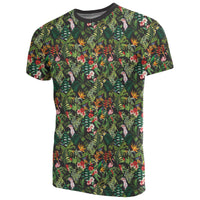 Hawaii Tropical Flamingo Hibiscus T Shirt - Polynesian Pride