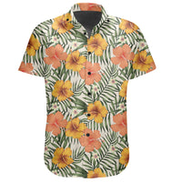 Hawaiian Shirt - Tropical Flowers Hibiscus Pink Yellow Shirt - Polynesian Pride