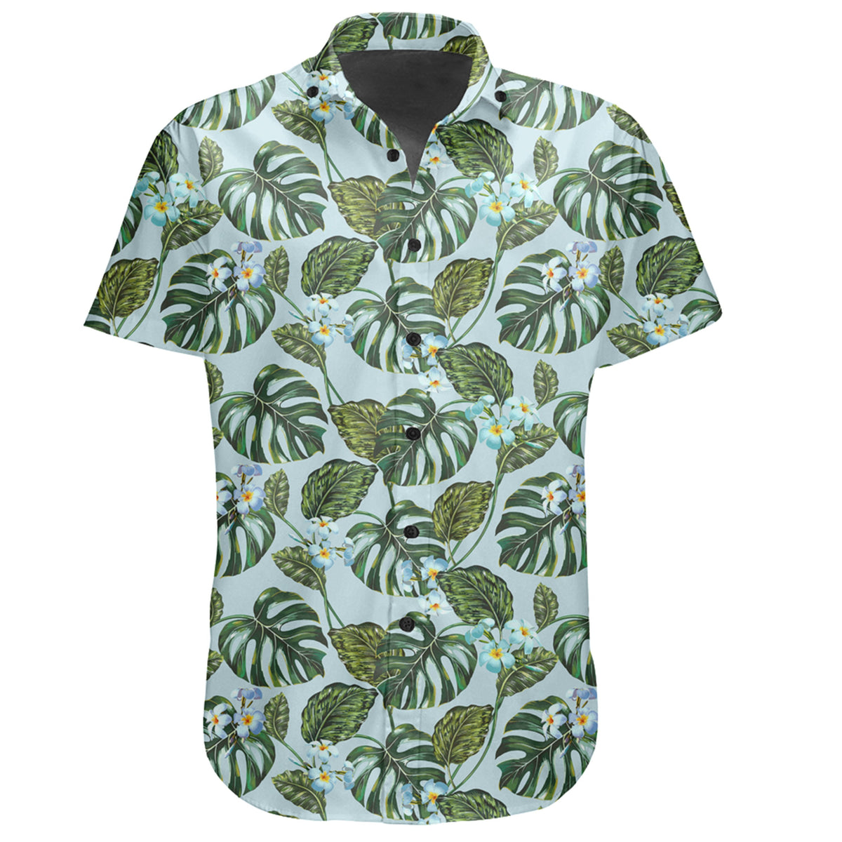 Hawaiian Shirt - Tropical Flowers Monstera Leaf Shirt - Polynesian Pride