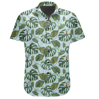 Hawaiian Shirt - Tropical Flowers Monstera Leaf Shirt - Polynesian Pride