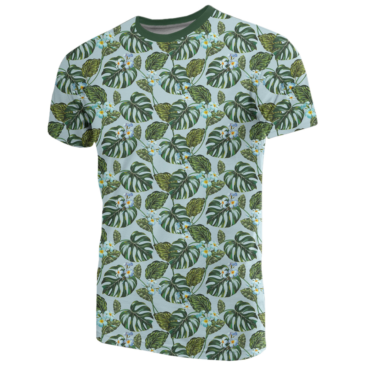 Hawaii Tropical Flowers Monstera Leaf T Shirt - Polynesian Pride