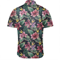 Hawaiian Shirt - Tropical Flowers, Palm And Leaves Shirt - Polynesian Pride
