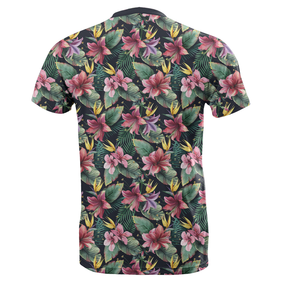 Hawaii Tropical Flowers, Palm and Leaves T Shirt - Polynesian Pride