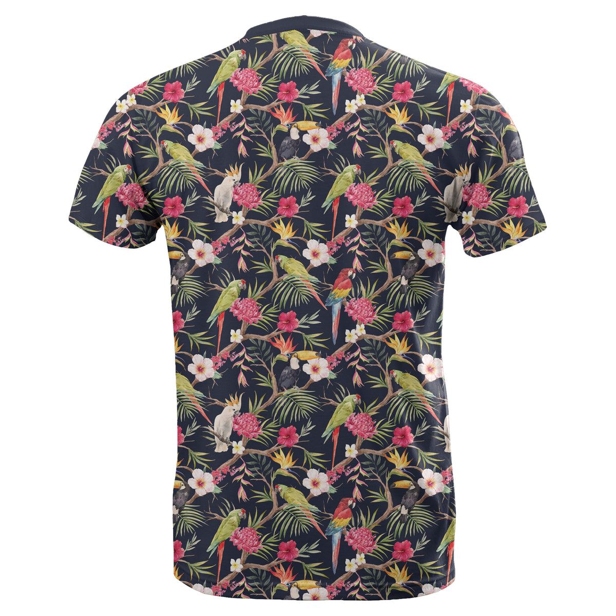 Hawaii Tropical Hibiscus, Strelitzia Palm Leaves T Shirt - Polynesian Pride