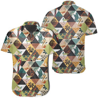 Hawaiian Shirt - Tropical Jungle Parrots And Flamingos Pattern Shirt Unisex Black - Polynesian Pride