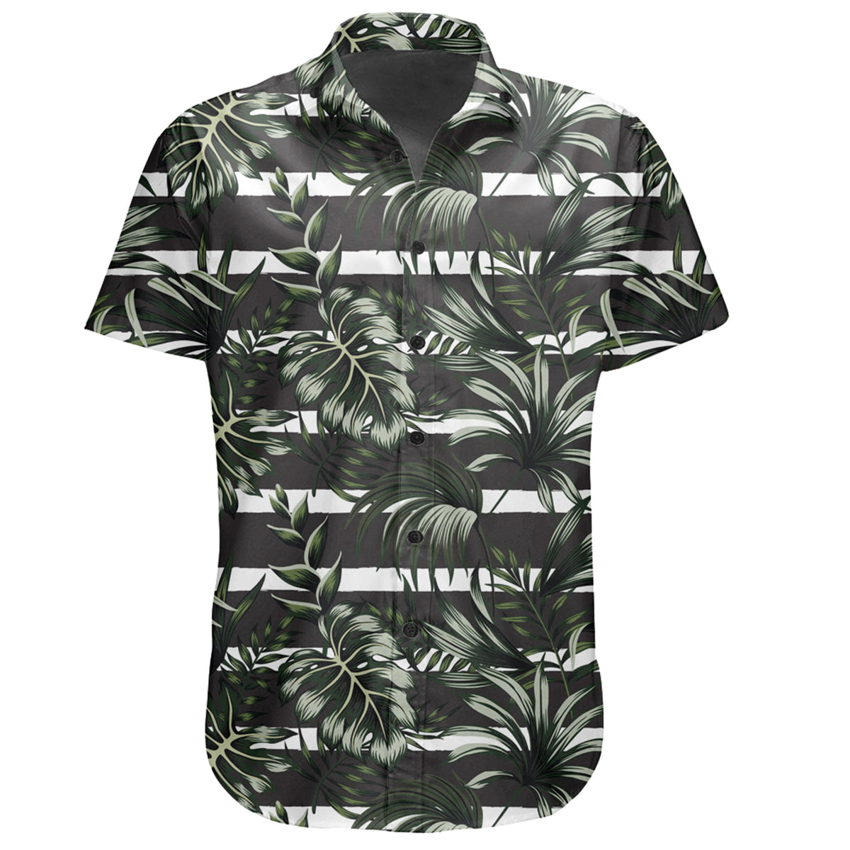 Hawaiian Shirt - Tropical Line Patttern Shirt - Polynesian Pride