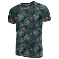 Hawaii Tropical Monstera Leaf Green T Shirt - Polynesian Pride