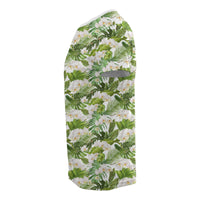 Hawaii Tropical Plumeria White T Shirt - Polynesian Pride