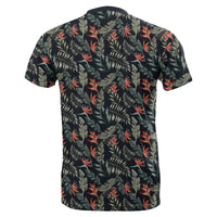 Hawaii Tropical Strelitzia Black T Shirt - Polynesian Pride