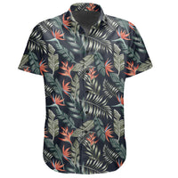 Hawaiian Shirt - Tropical Strelitzia Black Shirt - Polynesian Pride