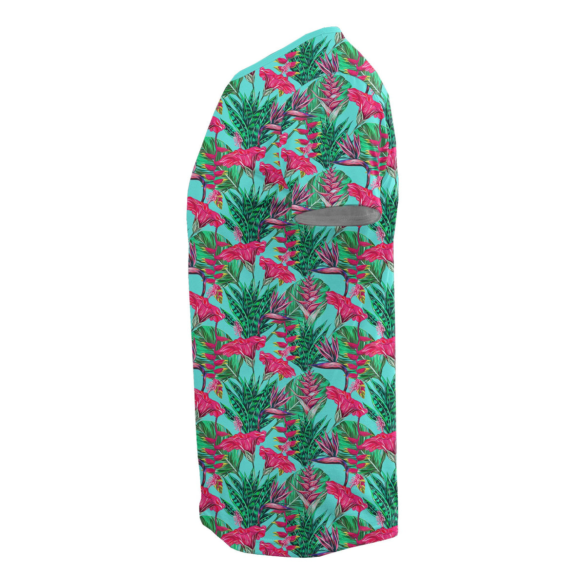 Hawaii Tropical Strelitzia Blue T Shirt - Polynesian Pride