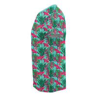 Hawaii Tropical Strelitzia Blue T Shirt - Polynesian Pride