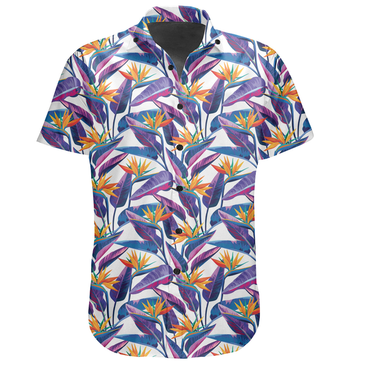 Hawaiian Shirt - Tropical Strelitzia Shirt - Polynesian Pride