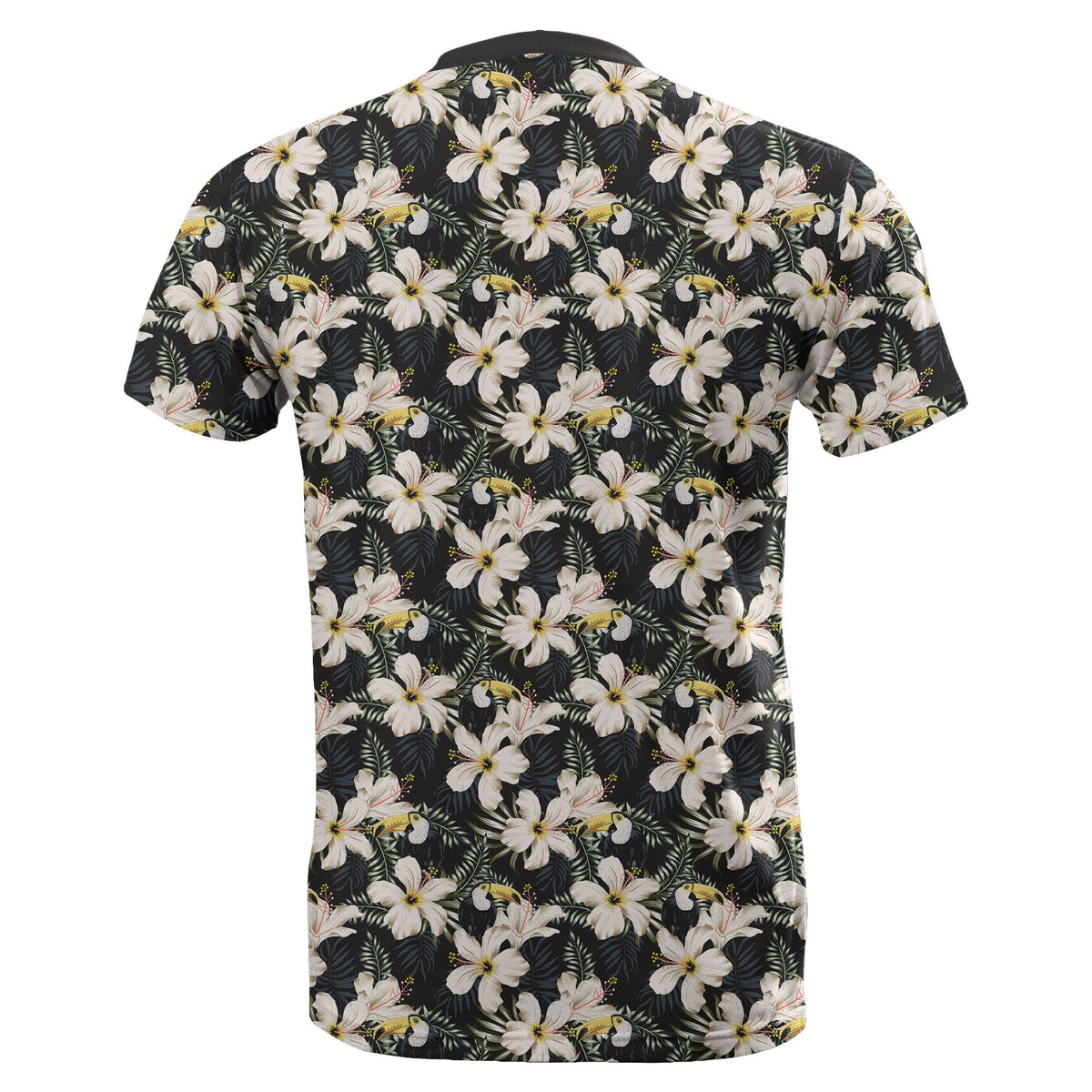 Hawaii Tropical Toucans Hibiscus Palm Leaves T Shirt - Polynesian Pride