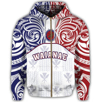 hawaiiZipper Hoodie Kanaka Waianae High School Zipper Hoodie Demodern Style - Polynesian Pride