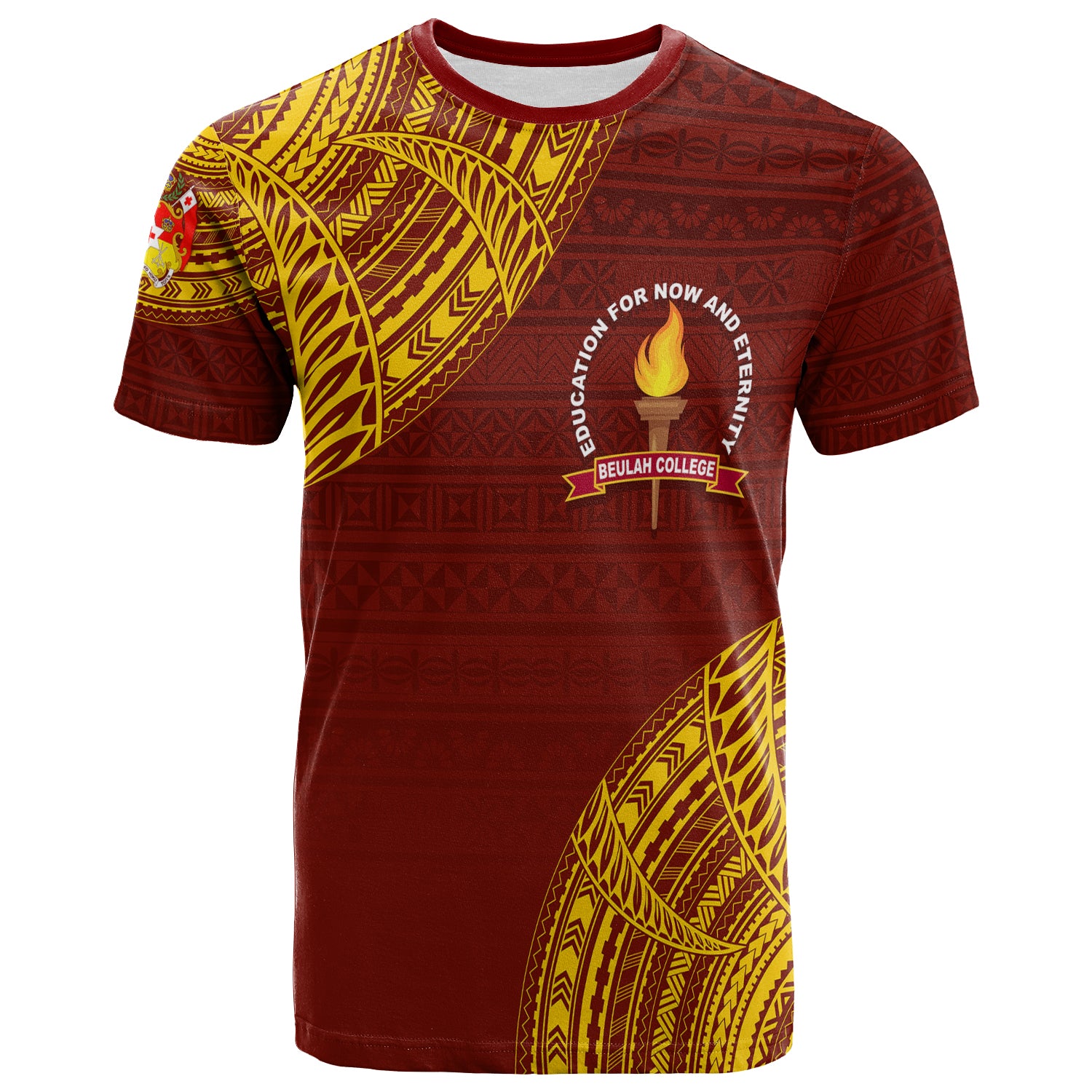 Custom Tonga Kolisi Beulah T Shirt BAC We Are One LT7 Unisex Maroon - Polynesian Pride