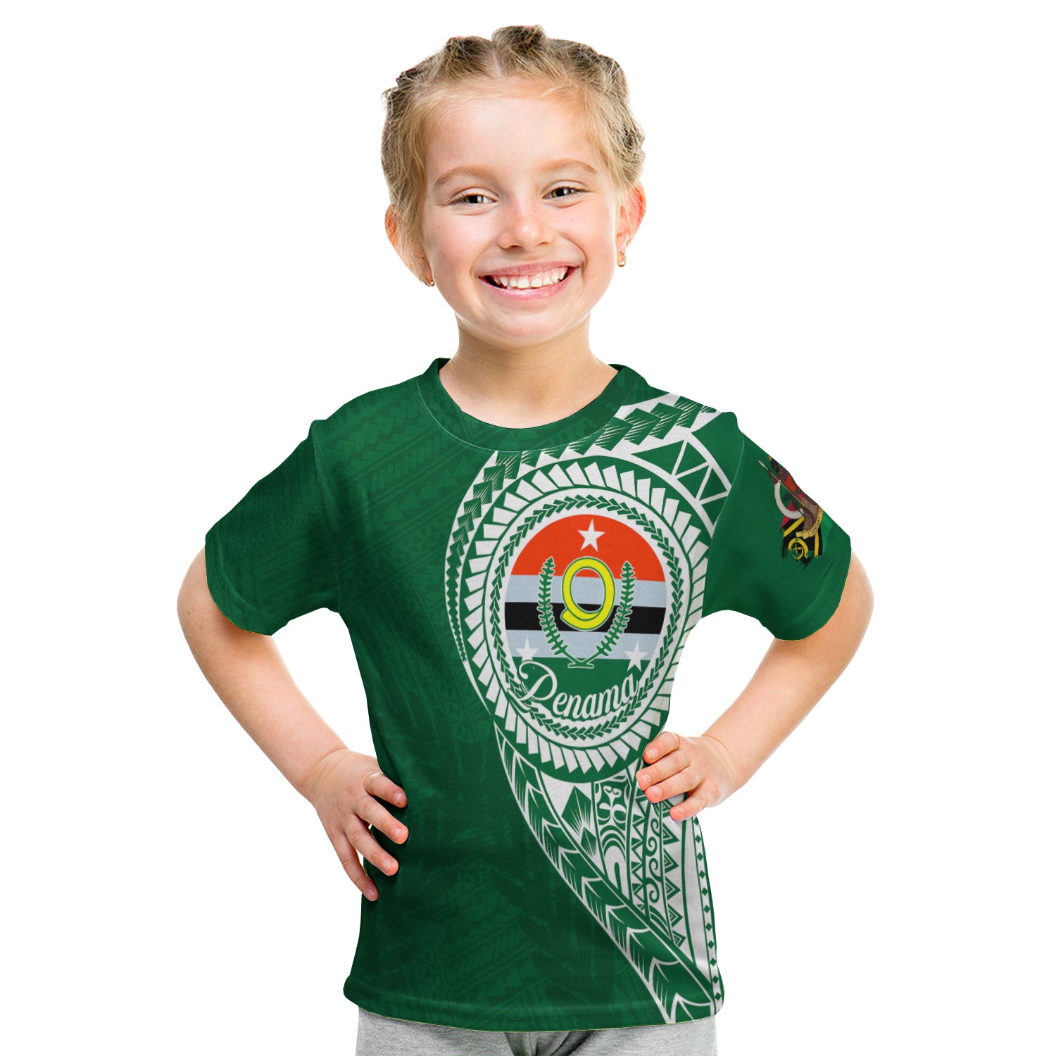 (Custom Personalised) Vanuatu Penama Province Kid T Shirt Penama Emblem LT7 - Polynesian Pride