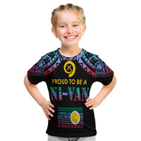 Vanuatu Proud To Be A Ni-Van - Polynesian Pattern T Shirt KID - Shefa Province LT7 - Polynesian Pride