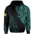 Personalized Hawaii Kanaka Map Polynesian Warrior Ikaika Hoodie William Style Turquoise - Polynesian Pride