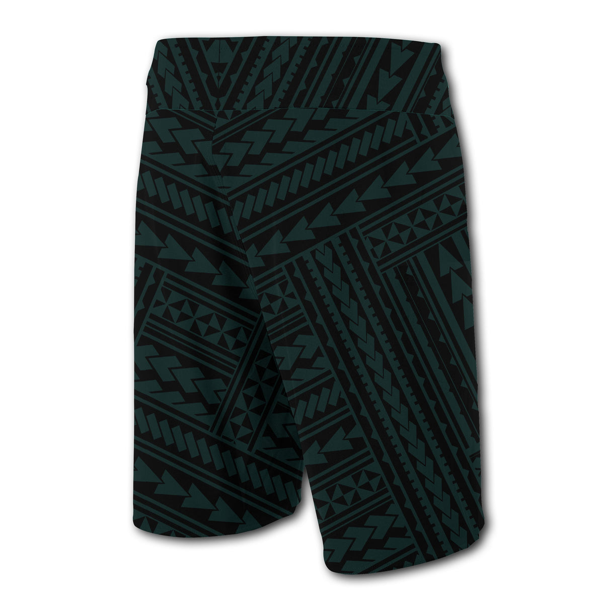 Hawaii Kakau Polynesian Kanaka Map Board Shorts - Turquoise - Polynesian Pride