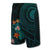 Hawaii Tropical Flowers Polynesian - Board Shorts - Turquoise - Haka Style - Polynesian Pride