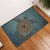 Turtle Flower Pattern Culture Door Mat AH Door Mat Black - Polynesian Pride