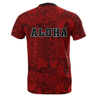 Hibiscus Polynesian Red Hawaii Turtle T Shirt - Polynesian Pride