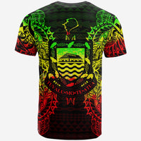 Tuvalu T Shirt Tuvaluan Coat of Arms Map Polynesian Tattoo Reggae - Polynesian Pride