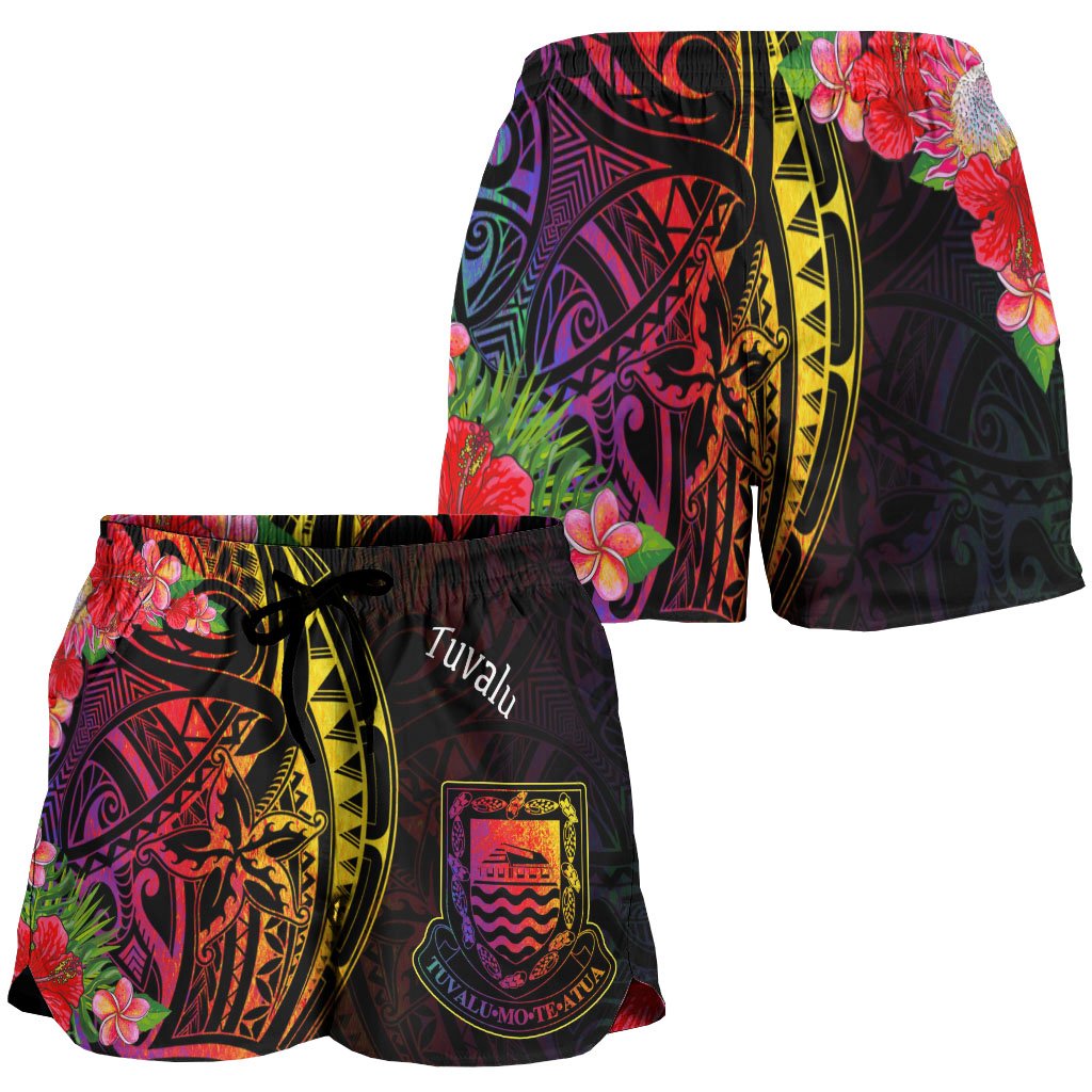 Tuvalu Women's Shorts - Tropical Hippie Style - Polynesian Pride