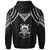 Tuvalu Custom Hoodie Polynesian Armor Style Black - Polynesian Pride