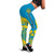 Tuvalu Polynesian Leggings - Polynesian Tattoo Flag Version Blue - Polynesian Pride