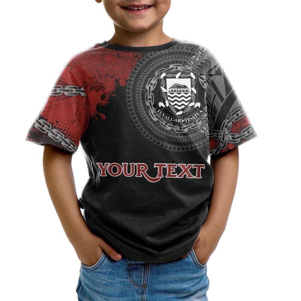 Tuvalu Polynesian Custom T Shirt Polynesian Chain Style - Polynesian Pride