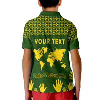 Custom Federated States of Micronesia United Nations Day Polo Shirt Green Simple World Map Version LT9 - Polynesian Pride