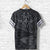 Hawaii Manta Ray Polynesian T Shirt Dentil Style Unisex Black - Polynesian Pride