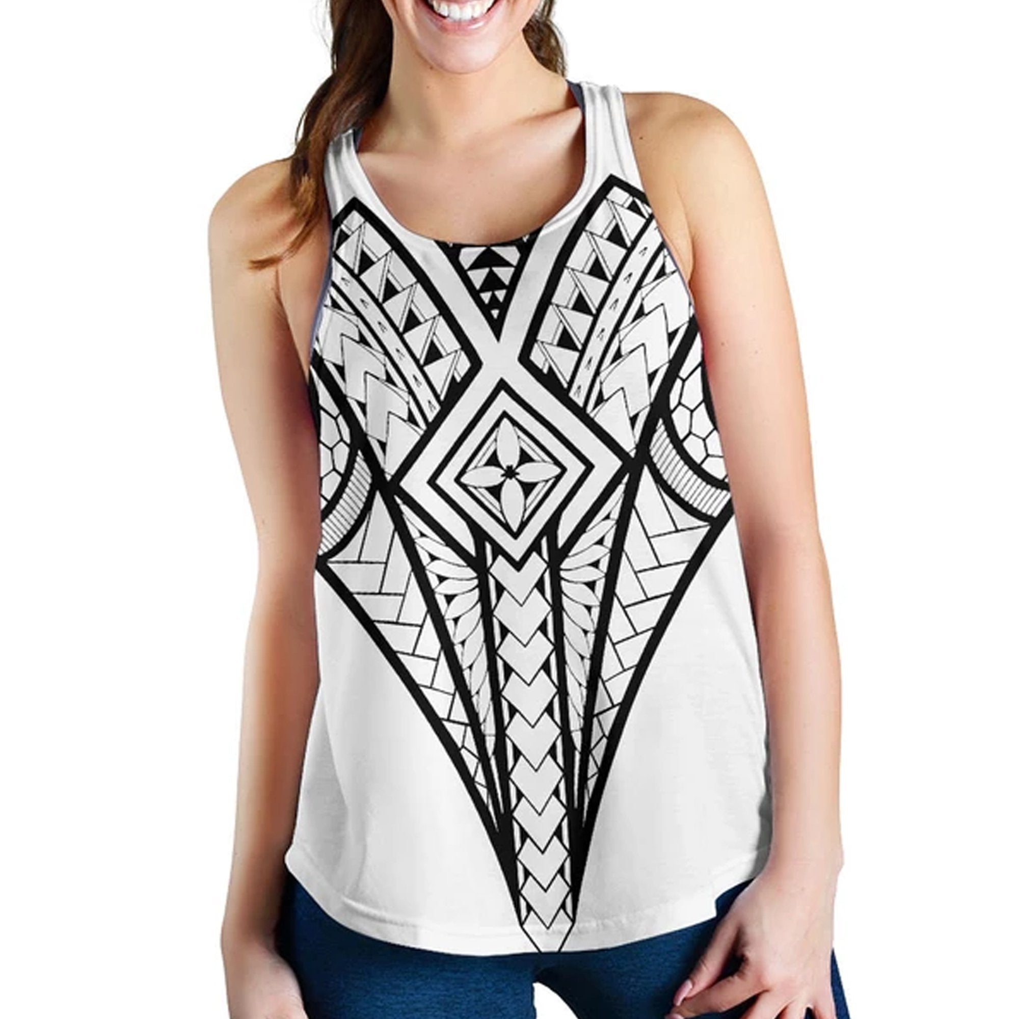 Polynesian Women's Racerback Tank TH5 Black - Polynesian Pride