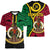 Vanuatu V-Neck T Shirt Tribal Vanuatu Coat Of Arms Flag Style No2 LT9 - Polynesian Pride