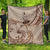 Vanuatu Premium Quilt - Hibiscus Flowers Vintage Style Nude - Polynesian Pride