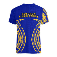 Rotorua Fijian Rugby V neck T Shirt 03 LT13 - Polynesian Pride