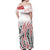 New Zealand Off Shoulder Long Dress Maori with Hibiscus LT13 - Polynesian Pride