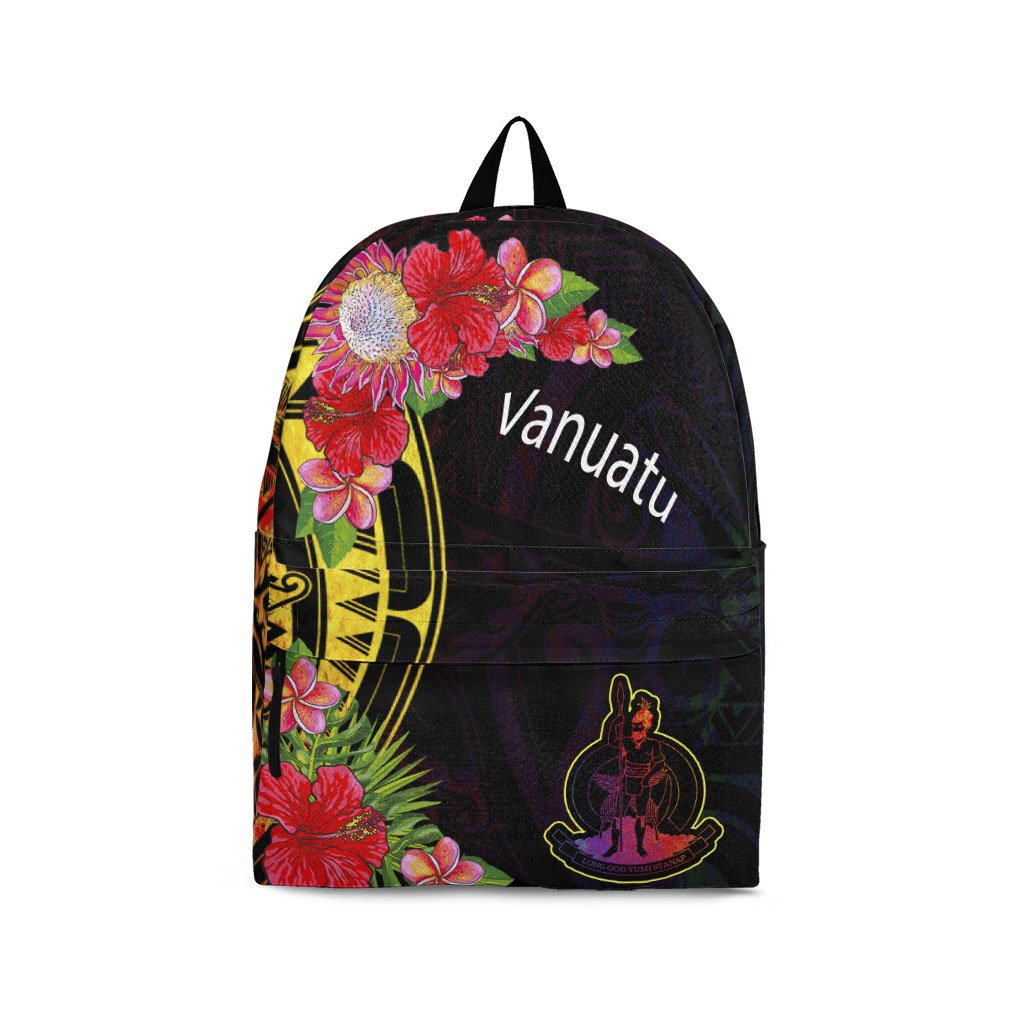 Vanuatu Backpack - Tropical Hippie Style Black - Polynesian Pride