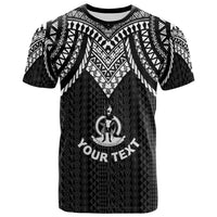 Vanuatu Custom T Shirt Polynesian Armor Style Black Unisex Black - Polynesian Pride