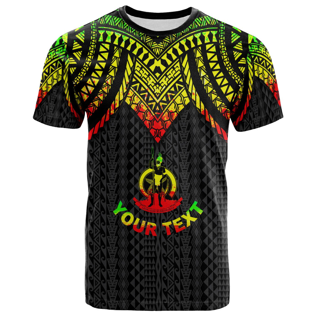 Vanuatu Custom T Shirt Polynesian Armor Style Reagge Unisex Reagge - Polynesian Pride