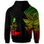 Vanuatu Custom Personalized Zip up Hoodie Flash Style Reggae - Polynesian Pride