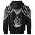 Vanuatu Custom Hoodie Polynesian Armor Style Black - Polynesian Pride