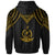 Vanuatu Custom Hoodie Polynesian Armor Style Gold - Polynesian Pride