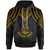 Vanuatu Custom Hoodie Polynesian Armor Style Gold Unisex Gold - Polynesian Pride