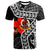 Vanuatu T Shirt Hibiscus Ft Polynesian Pattern Unisex Black - Polynesian Pride