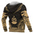 Vanuatu Polynesian Chief Custom Hoodie Gold Version - Polynesian Pride